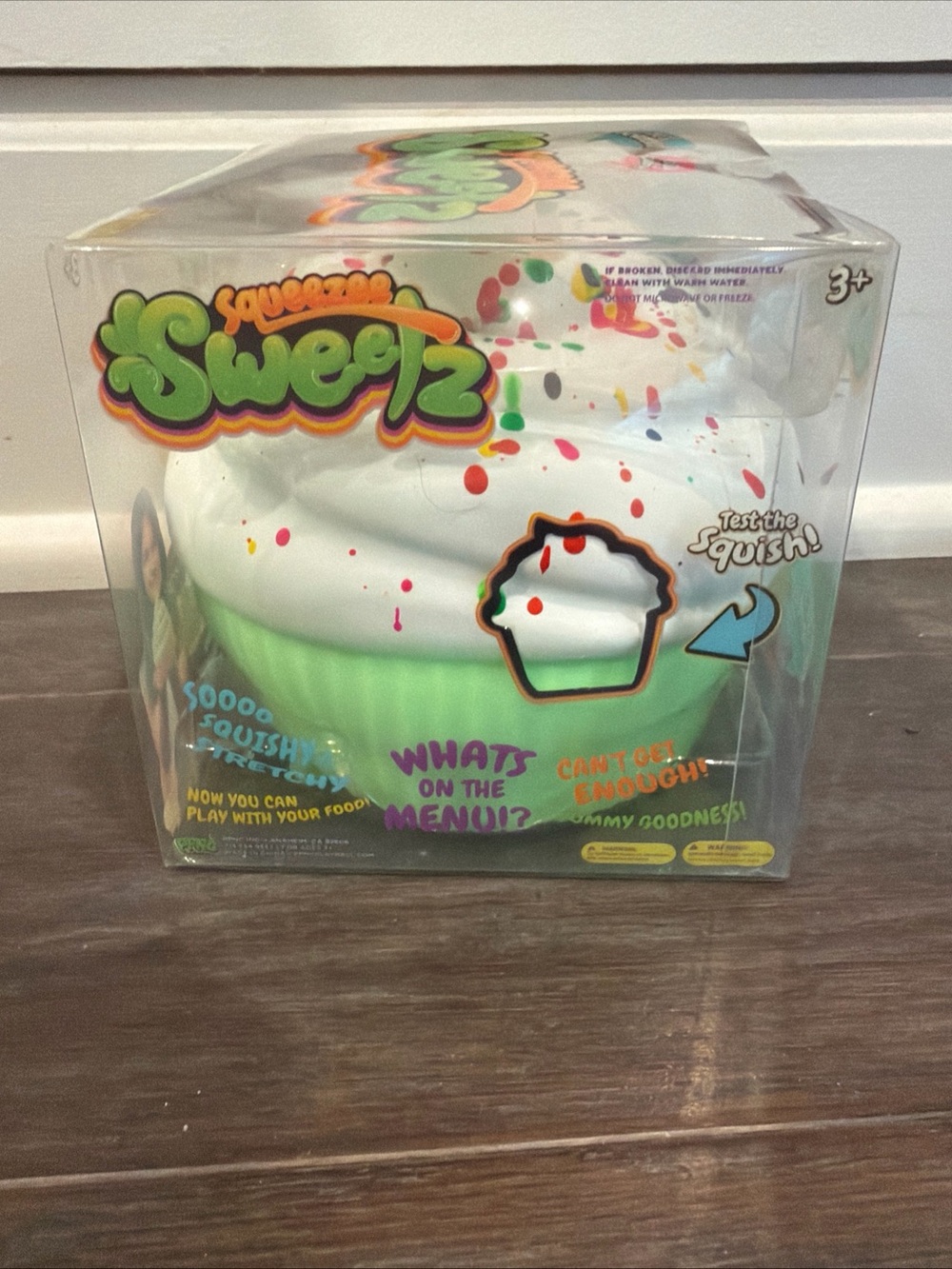 Squeeze Sweetz Mint Green Cupcake Squishy with White Frosting